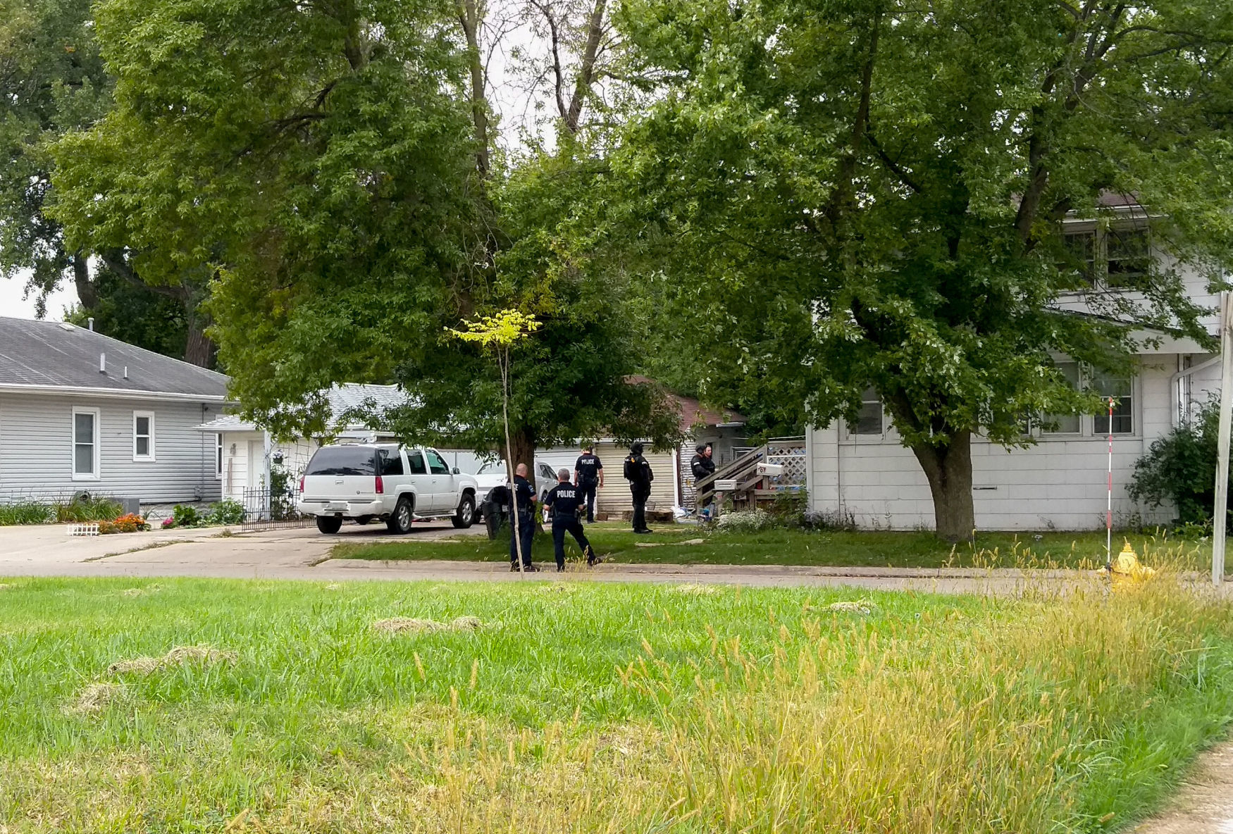 Police surround home
